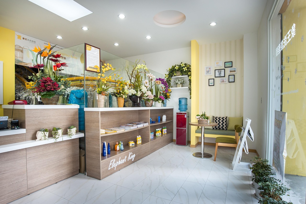 laundry shop interior